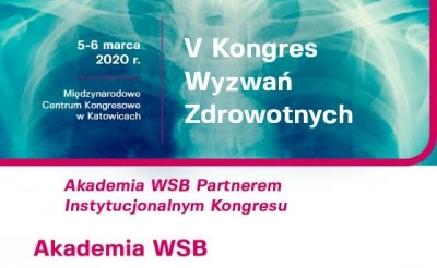 ilustracja aktualności: Akademia WSB Partnerem Instytucjonalnym V Kongresu Wyzwań Zdrowotnych