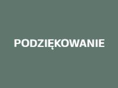 ilustracja aktualności: Podziękowanie