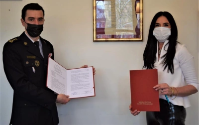 ilustracja aktualności: Porozumienie o współpracy ze Szkołą Główną Służby Pożarniczej 