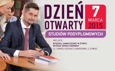 ilustracja aktualności: 7 marca Dzień Otwarty Studiów Podyplomowych WSB w Żywcu