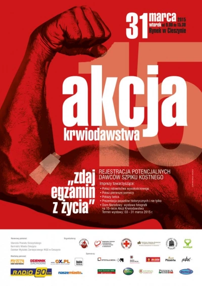ilustracja aktualności: XV akcja krwiodawstwa pod hasłem „Zdaj egzamin z życia”