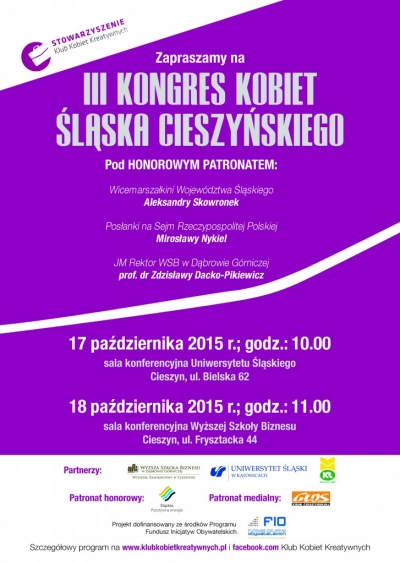 ilustracja aktualności: III Kongres Kobiet Śląska Cieszyńskiego na WSB w Cieszynie