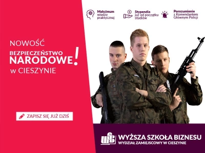ilustracja aktualności: Bezpieczeństwo narodowe – nowy kierunek studiów w Cieszynie