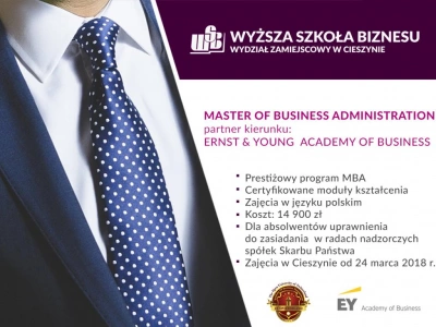 ilustracja aktualności: Prestiżowy program MBA w Cieszynie