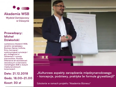 ilustracja aktualności: Kulturowe aspekty zarządzania międzynarodowego - szkolenie Akademii Biznesu