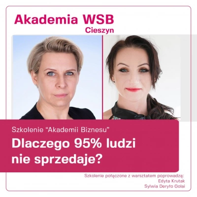 ilustracja aktualności: Szkolenie Akademii Biznesu : Dlaczego 95% ludzi nie sprzedaje? | 29.11.2019