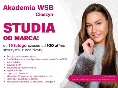 ilustracja aktualności: Studia wyższe od marca 2021