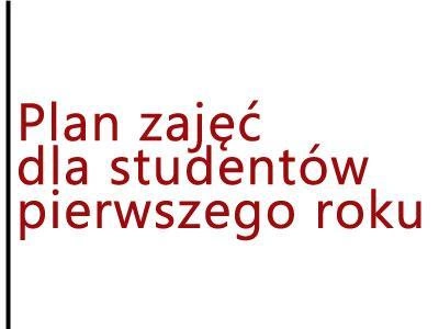 ilustracja aktualności: Plan zajęć