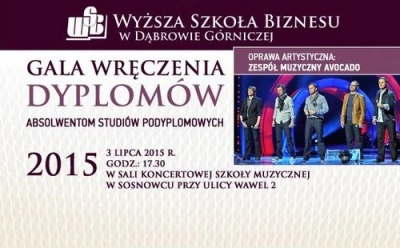 ilustracja aktualności: Gala wręczenia dyplomów absolwentom studiów podyplomowych 