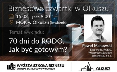 ilustracja aktualności: Biznesowe Czwartki w Wyższej Szkole Biznesu w Olkuszu 