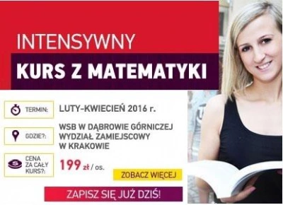 ilustracja aktualności: INTENSYWNY KURS POWTÓRKOWY Z MATEMATYKI