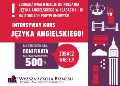 ilustracja aktualności: KURS JĘZYKA ANGIELSKIEGO