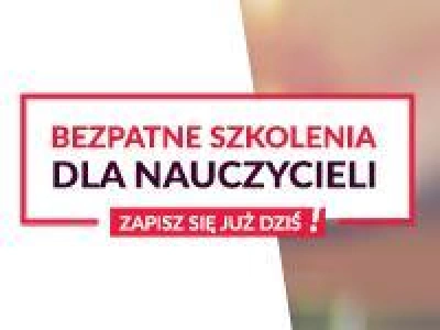 ilustracja aktualności: Bezpłatne szkolenia dla nauczycieli