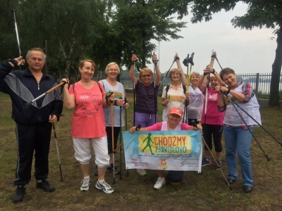 ilustracja aktualności: Sportowa Letnia Akademia Seniora rozpoczęta, pierwsze zajęcia z nordic walking i siłowni za nami, zapraszamy na następne!