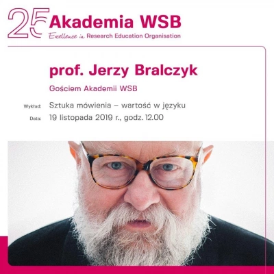 ilustracja aktualności: Spotkanie z prof. Jerzym Bralczykiem