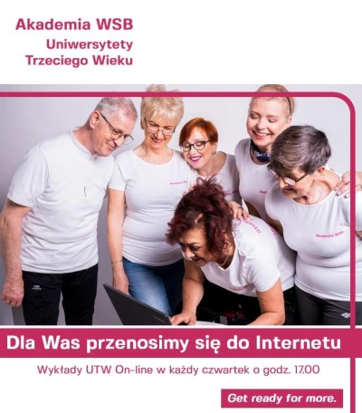 ilustracja aktualności: Uniwersytet Trzeciego Wieku Akademii WSB - ON LINE!