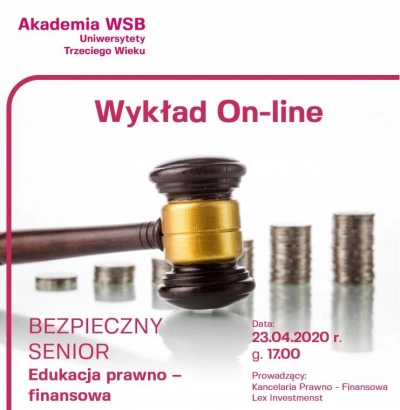 ilustracja aktualności: UTW AKADEMII WSB - zapraszamy na CZWARTKOWE WYKŁADY ONLINE