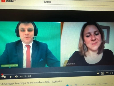 ilustracja aktualności: Bezpieczny Senior czyli 2 wykład UTW online za nami :) 