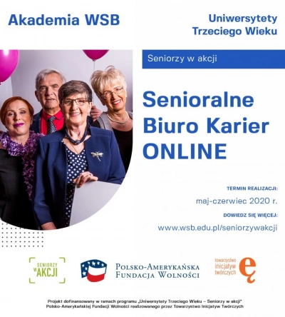 ilustracja aktualności: Senioralne Biuro Karier Akademii WSB ONLINE 
