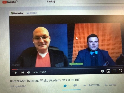 ilustracja aktualności: Spotkaliśmy sie na 4 wykładzie UTW Akademii WSB :)