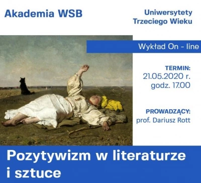 ilustracja aktualności: POZYTYWIZM w literaturze i sztuce - 6 wykład UTW Akademii WSB OnLine