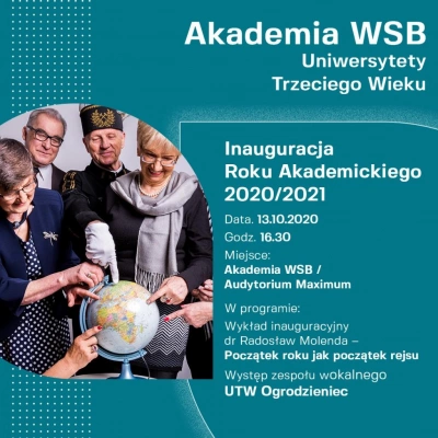 ilustracja aktualności: Inauguracja UTW Akademii WSB - 13.10.2020 r.