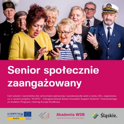 ilustracja aktualności: SENIOR ZAANGAŻOWANY SPOŁECZNIE - warsztaty online/Zoom