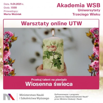 ilustracja aktualności: Warsztaty z rękodzieła - WIOSENNA ŚWIECA