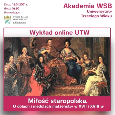 ilustracja aktualności: Zapraszamy na wykład EXTRA - Miłość po staropolsku :)