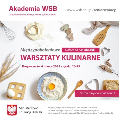 ilustracja aktualności: Kulinarne warsztaty międzypokoleniowe - ZAPISY