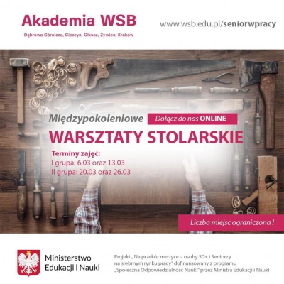 ilustracja aktualności: Stolarskie warsztaty międzypokoleniowe - ZAPISY