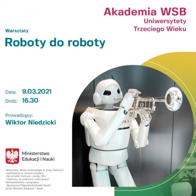 ilustracja aktualności: Roboty do roboty - wykład UTW Akademii WSB