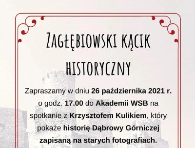 ilustracja aktualności: Zagłębiowski Kącik Historyczny