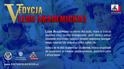 ilustracja aktualności: Ruszył nabór do V edycji Legii Akademickiej - rejestracja przedłużona do 10 grudnia