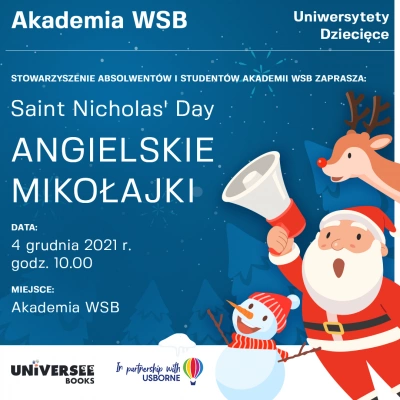 ilustracja aktualności: Saint Nicholas' Day  ANGIELSKIE MIKOŁAJKI W AKADEMII WSB
