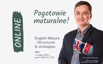 ilustracja aktualności: Pogotowie maturalne online.  Język angielski