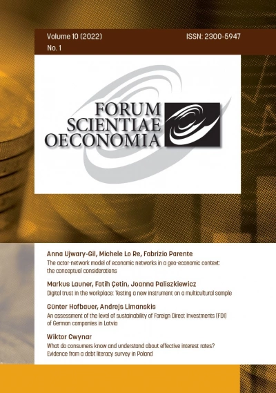 ilustracja aktualności: Nowy numer "Forum Scientiae Oeconomia" już dostępny