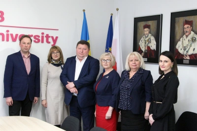 ilustracja aktualności: Wizyta i wykład prof. Nadii Lutsan z Uniwersytetu w Iwano-Frankiwsku w Akademii WSB