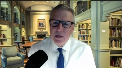 ilustracja aktualności: "Jak pisać dobre przem&oacute;wienia" wczorajszy wykład Petera Robinsona zainteresował wielu słuchaczy