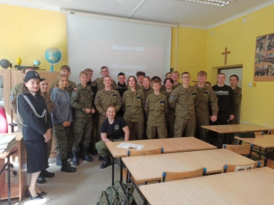 ilustracja aktualności: Drugie spotkanie z przyszłymi mundurowymi