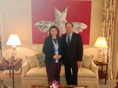 ilustracja aktualności: Przedstawicielka Akademii WSB z wizytą u  Ambasadora Stanów Zjednoczonych w Polsce