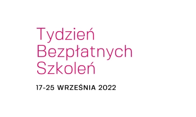 ilustracja aktualności: Tydzień Bezpłatnych Szkoleń  - szkolenia stacjonarne i online