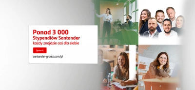 ilustracja aktualności: Aplikuj o nowe Stypendia Santander!